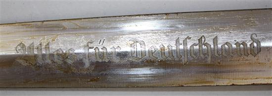 A German WWII Third Reich SA dagger, overall 14.75in.